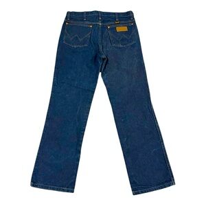 Wrangler cow boy cut rigid indigo slim fit boot cut 32”